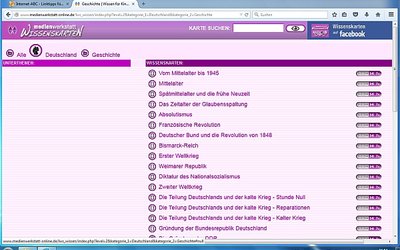 Screenshot: www.medienwerkstatt-online.de/...&kategorie_2=Geschichte