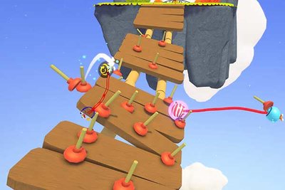 Screenshot aus dem Spiel "Fling to the Finish"; Bild: Daedalic Entertainment