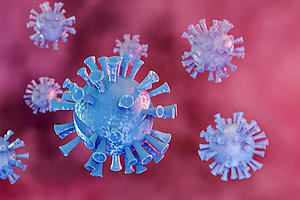 Coronavirus (gezeichnet, nicht echt); Bild: Pierre Willot 