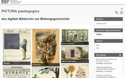 Startseite PICTURA paedagogica – das digitale Bildarchiv zur Bildungsgeschichte