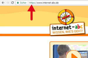 Adresszeile im Browser; Bild: Internet-ABC