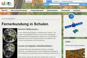 Screenshot: www.fis.uni-bonn.de; Bild: Arbeitsgruppe Fernerkundung der Universität Bonn