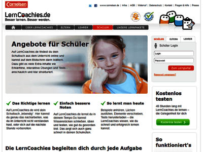 Screenshot der Webseite; Bild: learncoachies.de