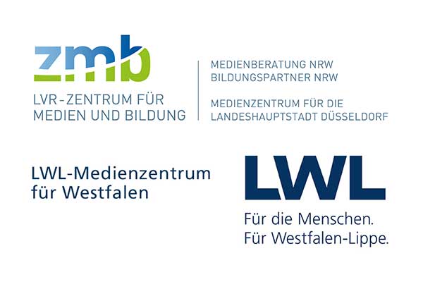 Logo des LVR-Zentrums für Medien und Bildung und Logo des LWL-Medienzentrums für Westfalen; Bild: LVR/LWL