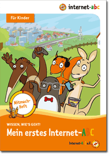 Cover des Mitmach-Hefts für Kinder: "Mein erstes Internet-ABC"; Bild: Internet-ABC