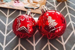 Bemalte Weihnachtskugeln; Bild: Internet-ABC Bemalte Weihnachtskugeln; Bild: Internet-ABC