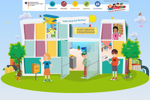 Screenshot der Seite www.kinder-ministerium.de