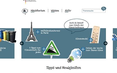 Screenshot der Internetseite https://www.bmuv.de/kids/start