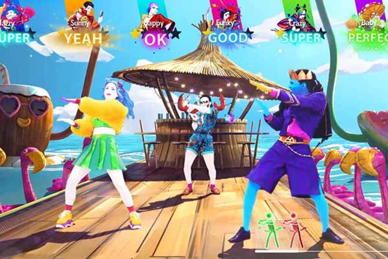 Screenshot aus dem Spiel "Just Dance 2023 Edition"; Bild: Ubisoft Tanz am Strand.