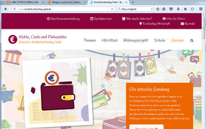 Screenshot: www.kinderfunkkolleg-geld.de