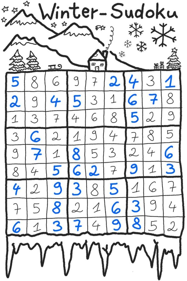 Lösung: Sudoku; Bild: Internet-ABC