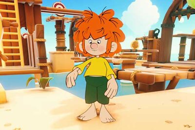 Pumuckl im Spiel "Pumuckl und die Krone des Piratenkönigs"; Bild: THQ Nordic