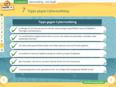 Tipps gegen Cybermobbing.