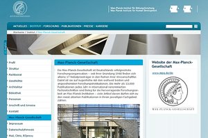 Website des mpib-berlin; Bild: Max-Planck-Institut