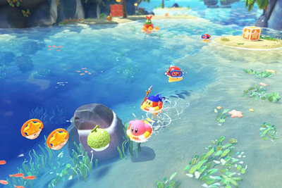 Screenshot aus dem Spiel "Kirby und das vergessene Land"; Bild: Nintendo