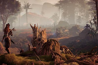 Screenshot aus dem Spiel "Horizon Zero Dawn"; Bild: Sony 