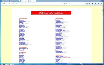 Screenshot: www.mathematische-basteleien.de