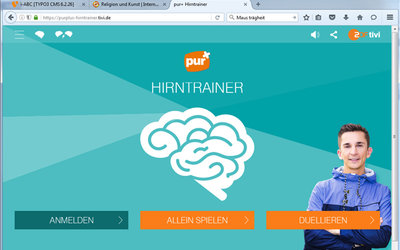 Screenshot: purplus-hirntrainer.tivi.de/