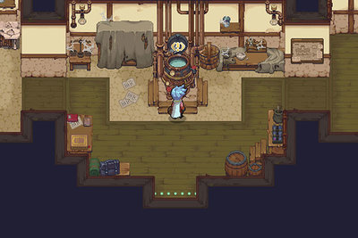 Screenshot aus dem Spiel "Potion Permit"; Bild: MassHive Media