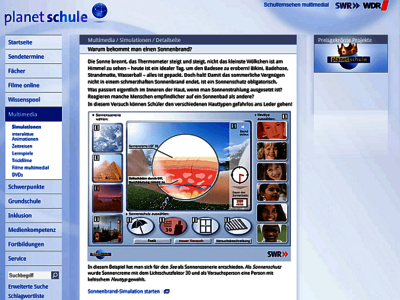 Screenshot der Webseite; Bild: SWR/WDR