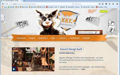 Screenshot: www1.wdr.de/kinder/tv/kaiserkoenigkarl/index.html