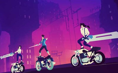 Screenshot aus "Sayonara Wild Hearts"; Bild: Anapurna Interactive