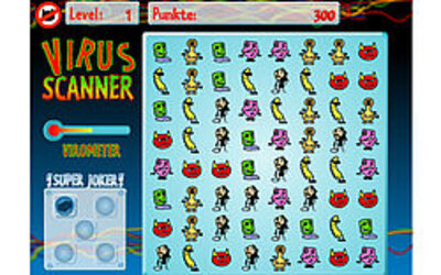 Internet-ABC-Spiel: Viren-Scanner