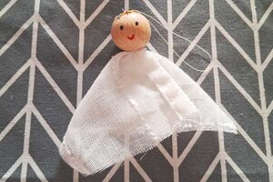 Gebasteltes Engelchen; Bild: Internet-ABC Gebasteltes Engelchen; Bild: Internet-ABC