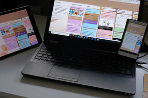 Padlet auf Notebook, Tablet und Smartphone; Bild: Internet-ABC