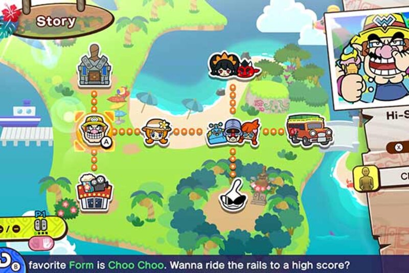 Spielübersicht aus "WarioWare: Move It!"; Bild: Nintendo Spielübersicht aus "WarioWare: Move It!"; Bild: Nintendo