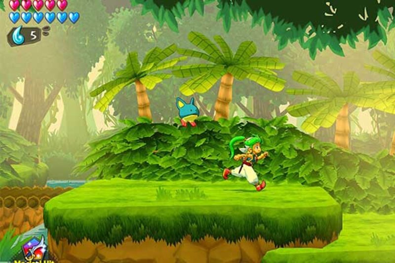 Screenshot aus "Wonderboy: Asha in Monster World"; Bild: ININ Games Screenshot aus "Wonderboy: Asha in Monster World"