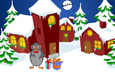 Eddie in einer Winterlandschaft; Bild: Internet-ABC Eddie in einer Winterlandschaft