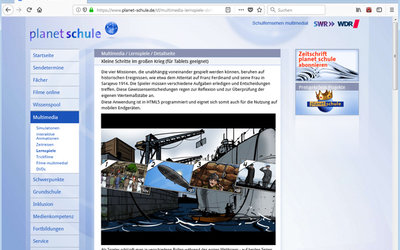 Screenshot: www.planet-schule.de/ ... /erster_weltkrieg