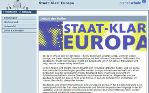 Screenshot der Seite https://www.planet-schule.de/wissenspool/staat-klar-europa
