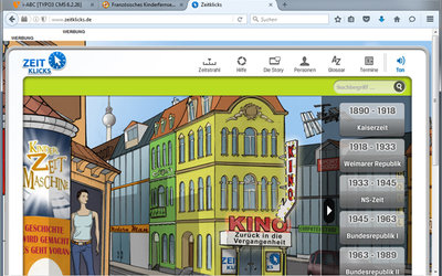 Screenshot: www.zeitklicks.de