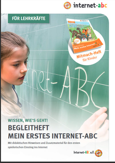 Cover des Begleithefts für Lehrkräfte; Bild: Internet-ABC