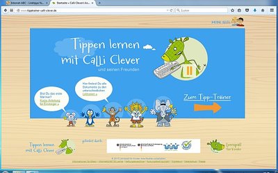 Screenshot: www.tipptrainer-calli-clever.de