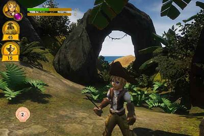 Figur in einer Landschaft im Spiel "2weistein im Rongerland"; Bild: Red Octopus