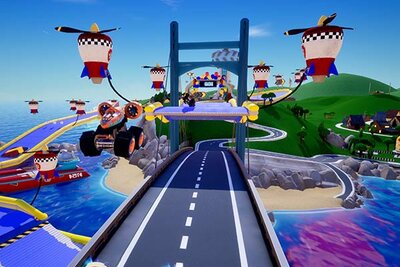 Rennstrecke im Spiel "PAW Patrol™ Rescue Wheels™: Meisterschaft"; Bild: Outright Games