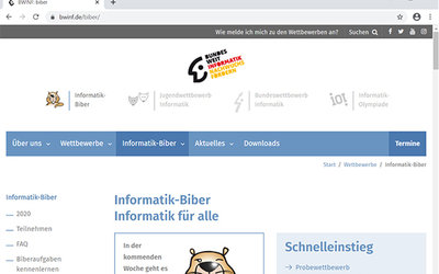 Screenshot: bwinf.de/biber/