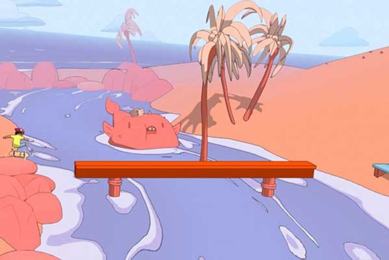 Screenshot aus dem Spiel "OlliOlli World"