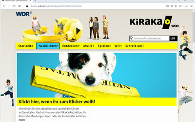 Screenshot: kinder.wdr.de/radio/...