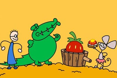 Männchen, Krokodil und Maus im Spiel "Rechnen mit TOM"; Bild: Planet Schule Männchen, Krokodil und Maus im Spiel "Rechnen mit TOM"; Bild: Planet Schule