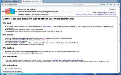 Screenshot: www.matheraum.de