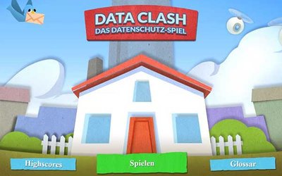 Startbild des Spiels "Data Clash"