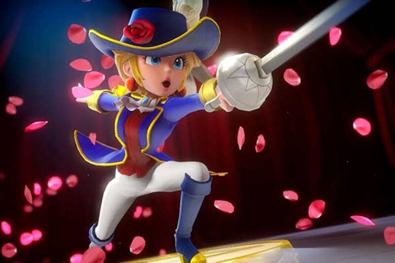Prinzessin Peach als Fechterin; Bild: Nintendo Prinzessin Peach als Fechterin; Bild: Nintendo