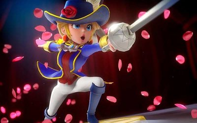 Prinzessin Peach als Fechterin; Bild: Nintendo