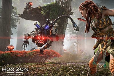 Screenshot aus dem Spiel "Horizon Forbidden West"; Bild: Sony