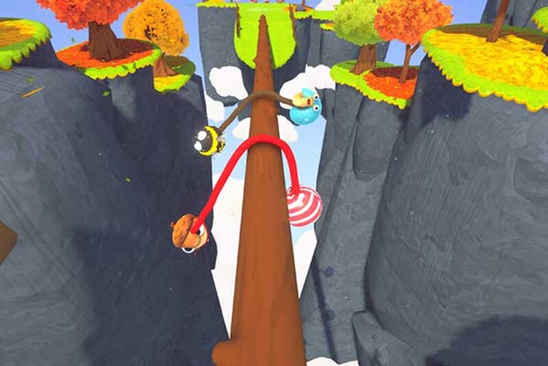 Screenshot aus dem Spiel "Fling to the Finish"; Bild: Daedalic Entertainment Screenshot aus dem Spiel "Fling to the Finish"