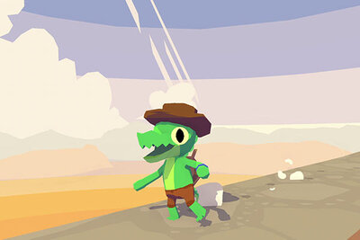 Krokodil als Cowboy im Spiel "Lil Gator Game: Gator of the Year Edition"; Bild: Silver Lining Interactive Krokodil als Cowboy im Spiel "Lil Gator Game: Gator of the Year Edition"; Bild: Silver Lining Interactive